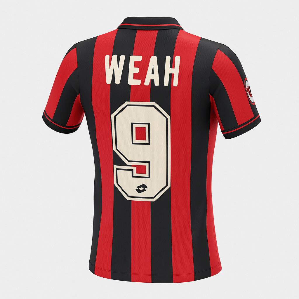 1996–97 AC Milan Home Weah #9