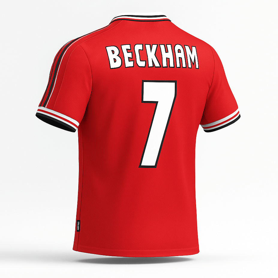 1998–00 Manchester United Home Beckham #7