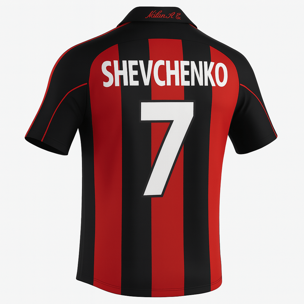 2000–02 AC Milan Home Shevchenko #7