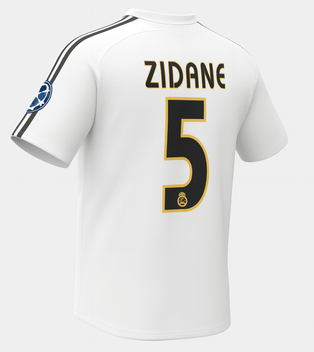 2003–04 Real Madrid Home Zidane #5