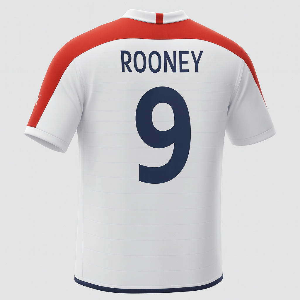 2004 England Home Rooney #9