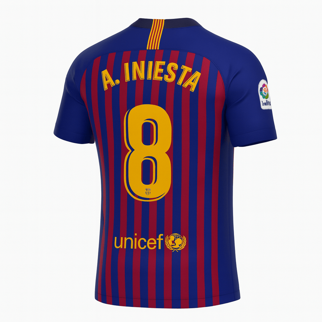 2018–19 Barcelona Home Iniesta #8