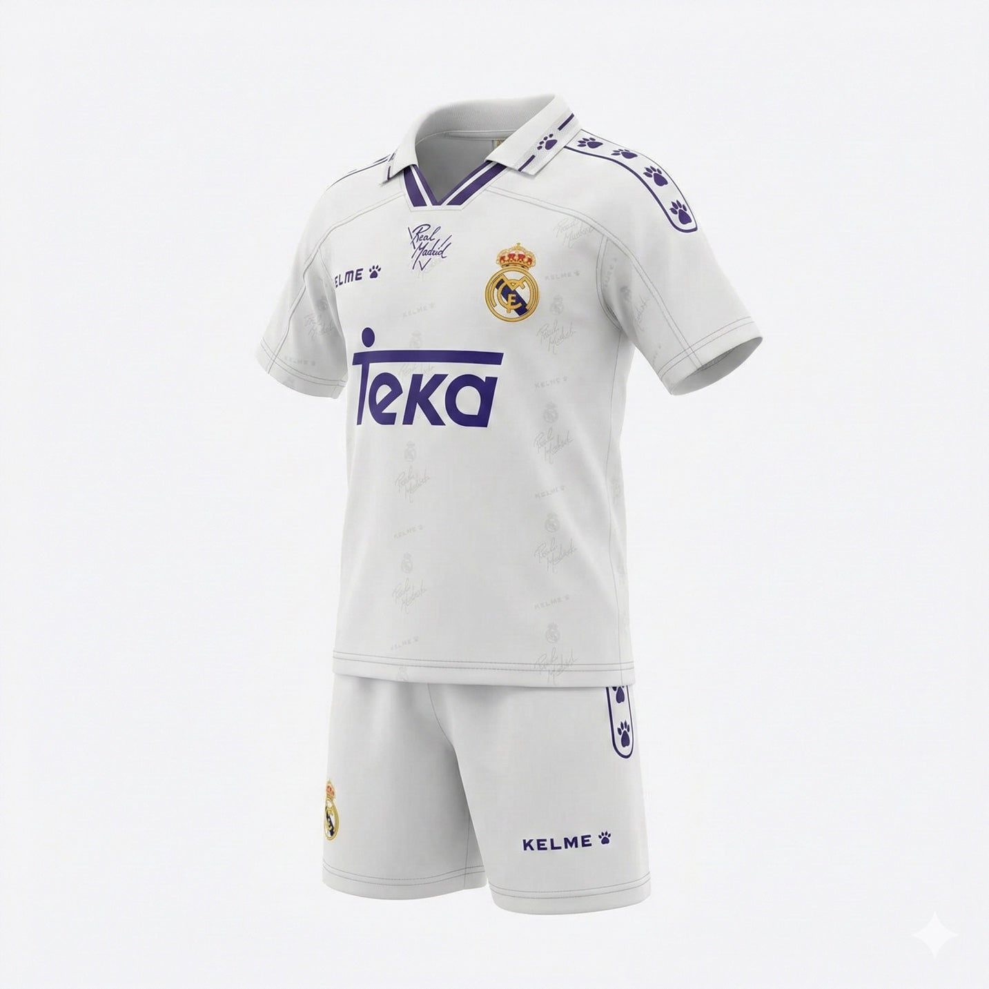 Real Madrid Home 1994/1996 Kids Kit