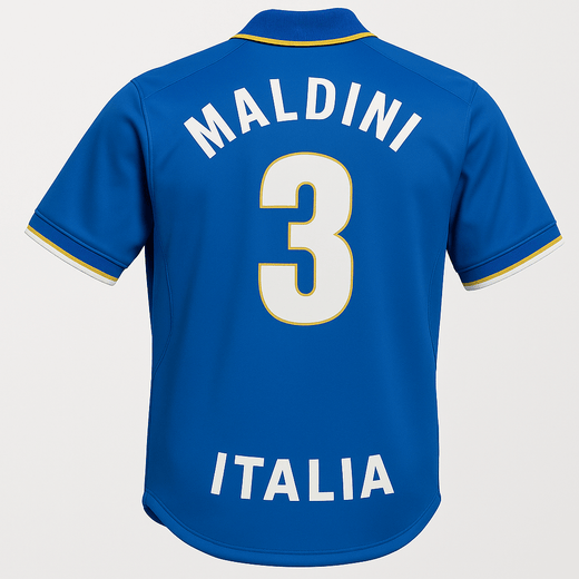 1996–97 Italy Home Maldini #3