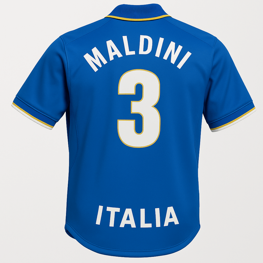 1996–97 Italy Home Maldini #3