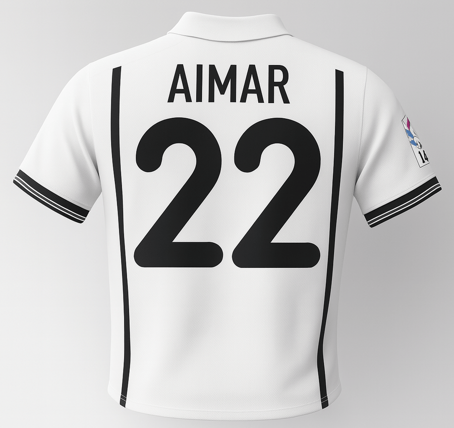 2000–01 Valencia Home Aimar #22