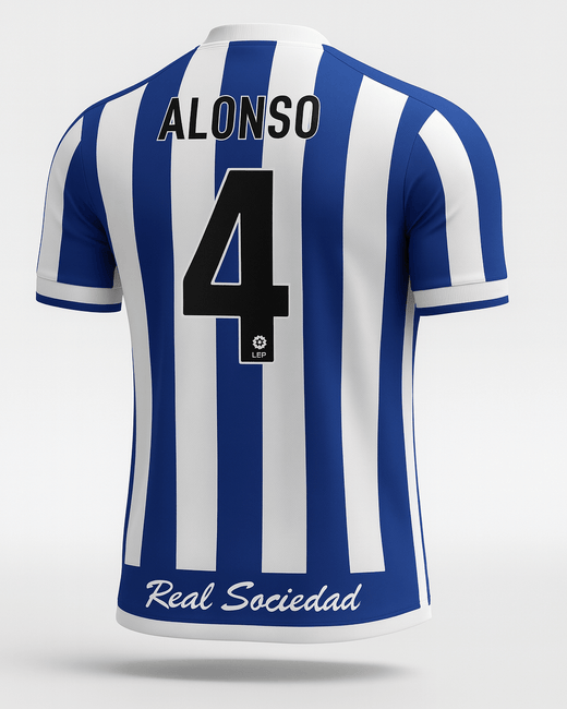 2002–03 Real Sociedad Home Alonso #4