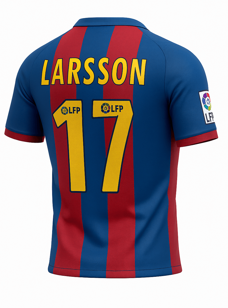 2004–05 Barcelona Home Larsson #17