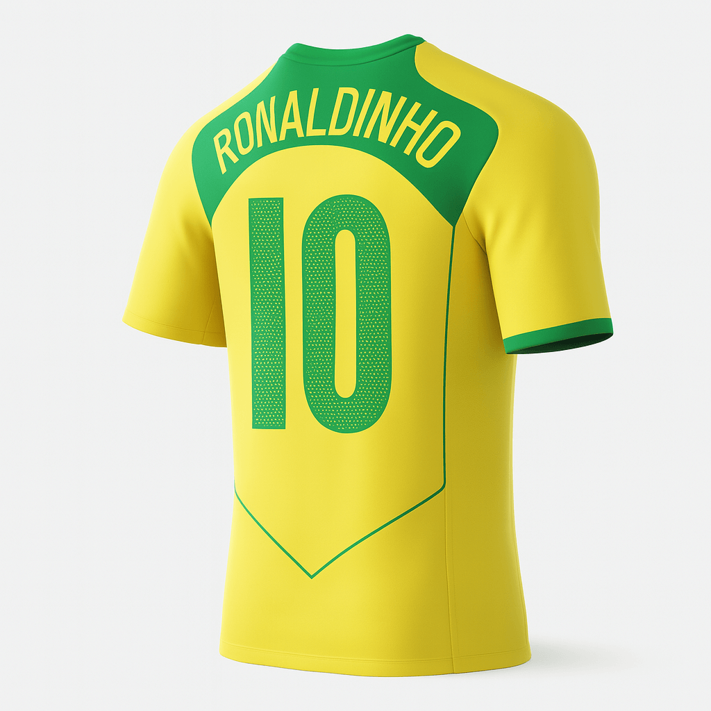 2004 Brazil Home Ronaldinho #10