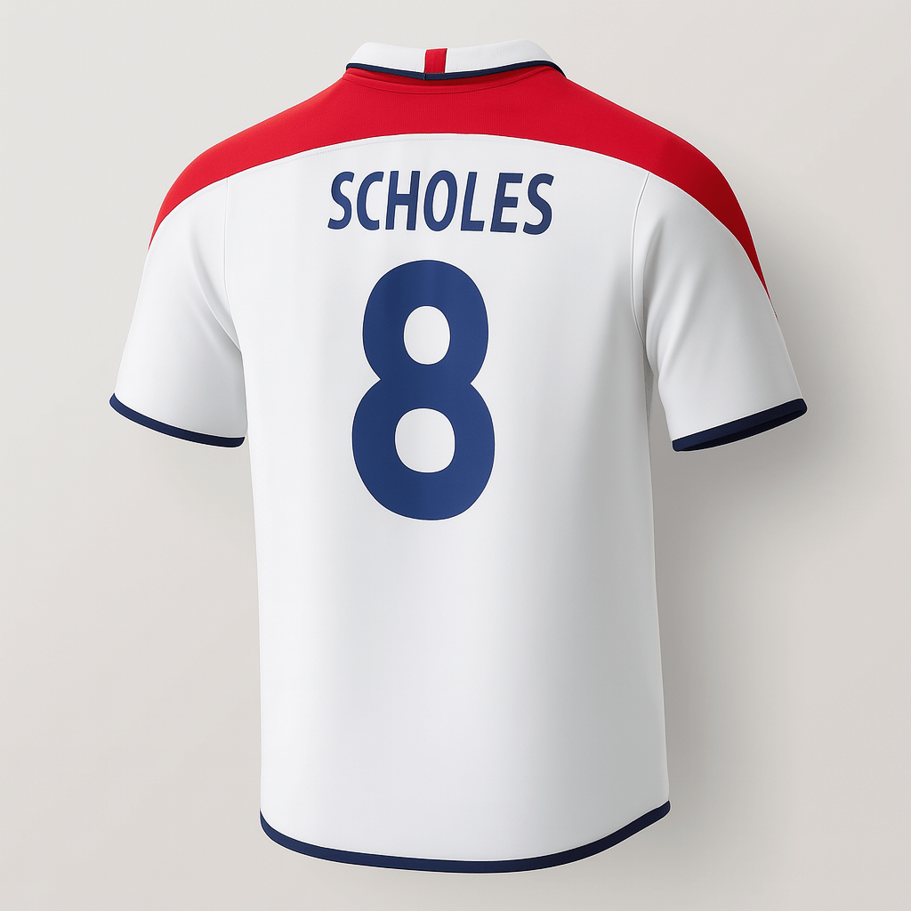 2004 England Home Scholes #8