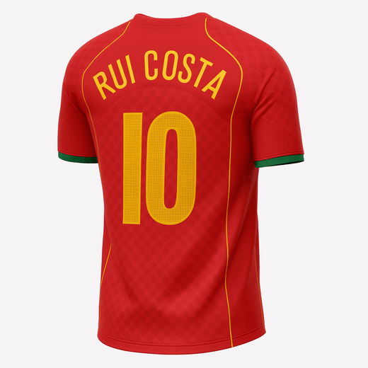 2004 Portugal Home Rui Costa #10