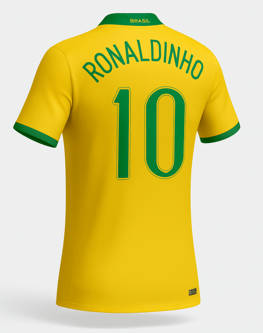 2006 Brazil Home Ronaldinho #10