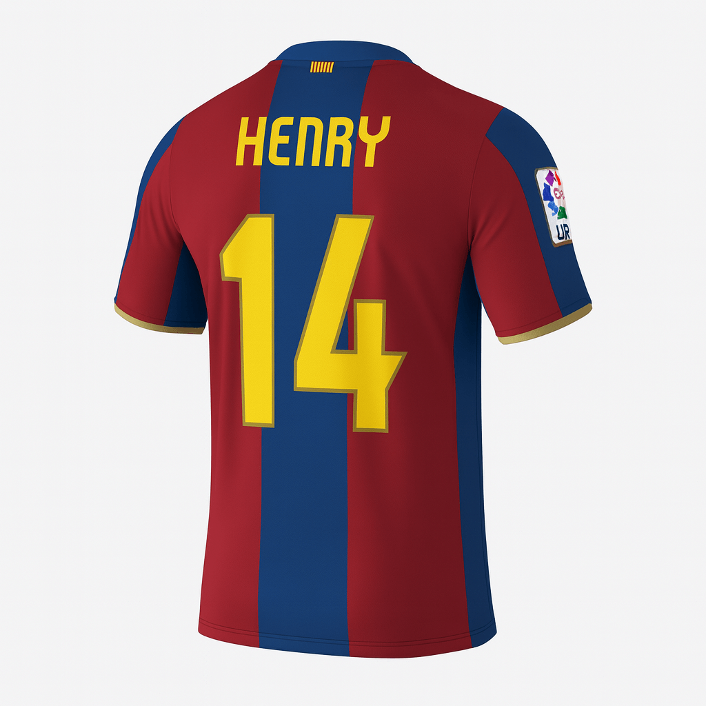 2007–08 Barcelona Home Henry #14