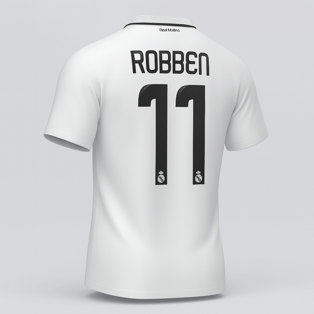 2008–09 Real Madrid Home Robben #11