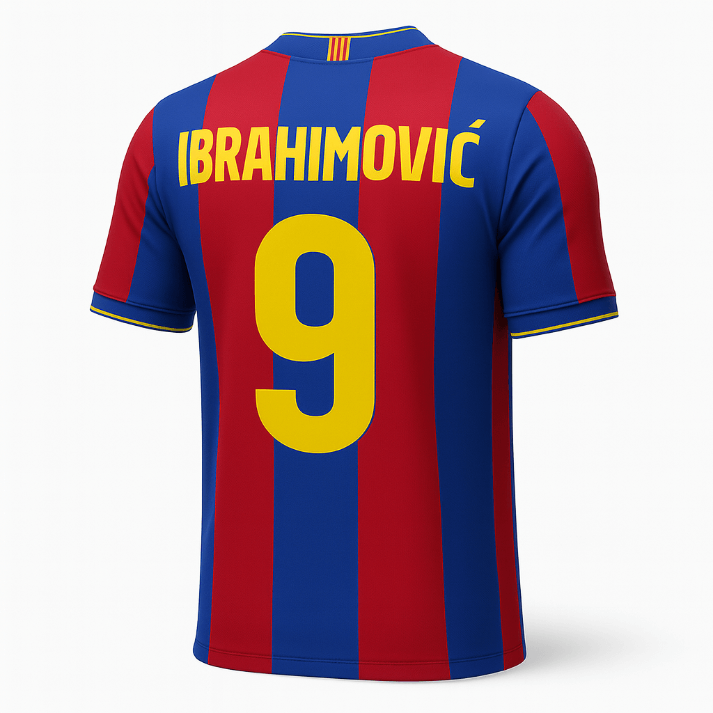 2009–10 Barcelona Home Ibrahimovic #9