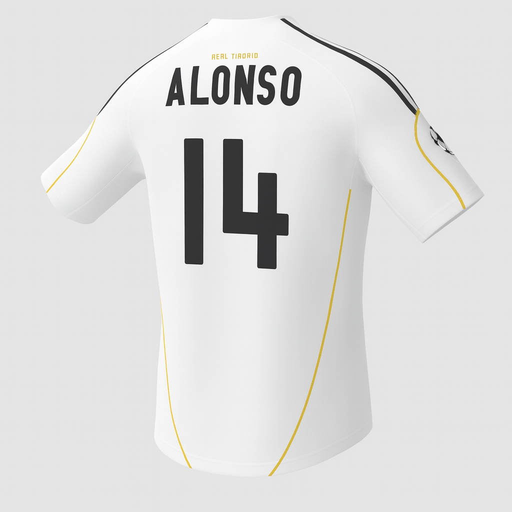 2009–10 Real Madrid Home Alonso #14