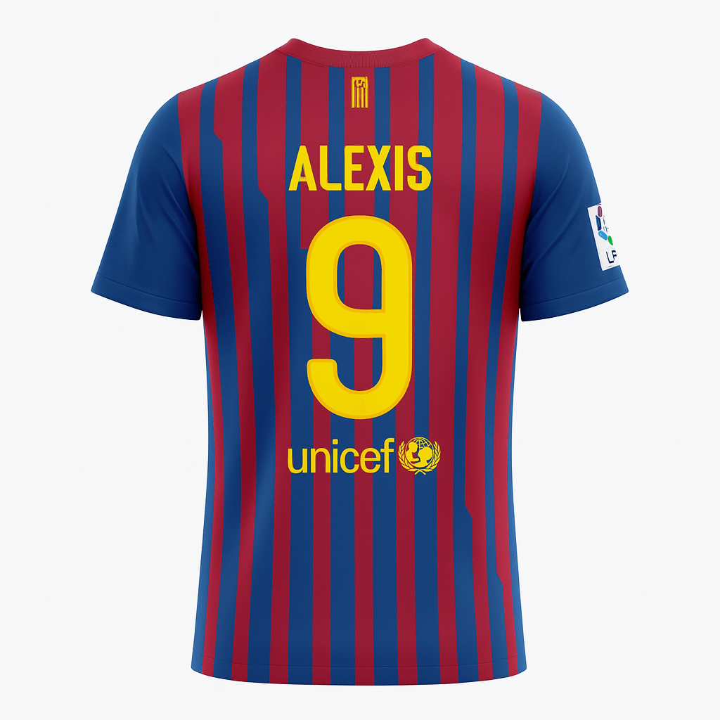 2011–12 Barcelona Home Alexis #9