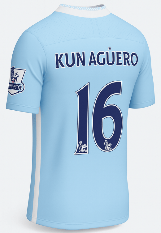 2011–12 Manchester City Home Kun Aguero #10