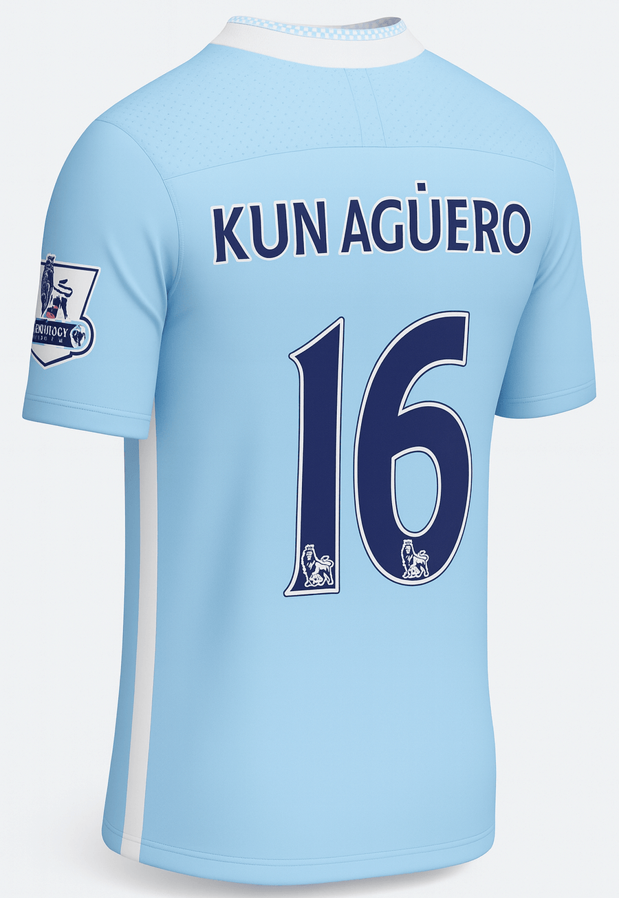2011–12 Manchester City Home Kun Aguero #10
