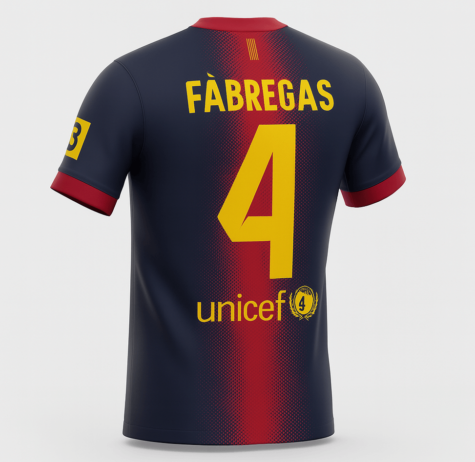 2012–13 Barcelona Home Fabregas #4