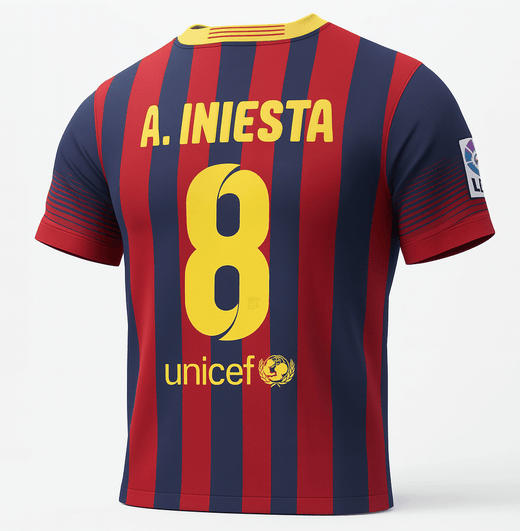 2013–14 Barcelona Home A. Iniesta #8