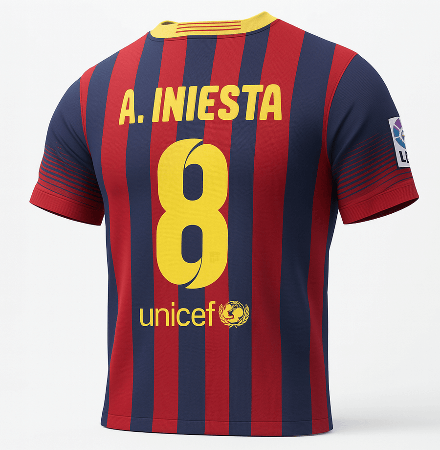 2013–14 Barcelona Home A. Iniesta #8