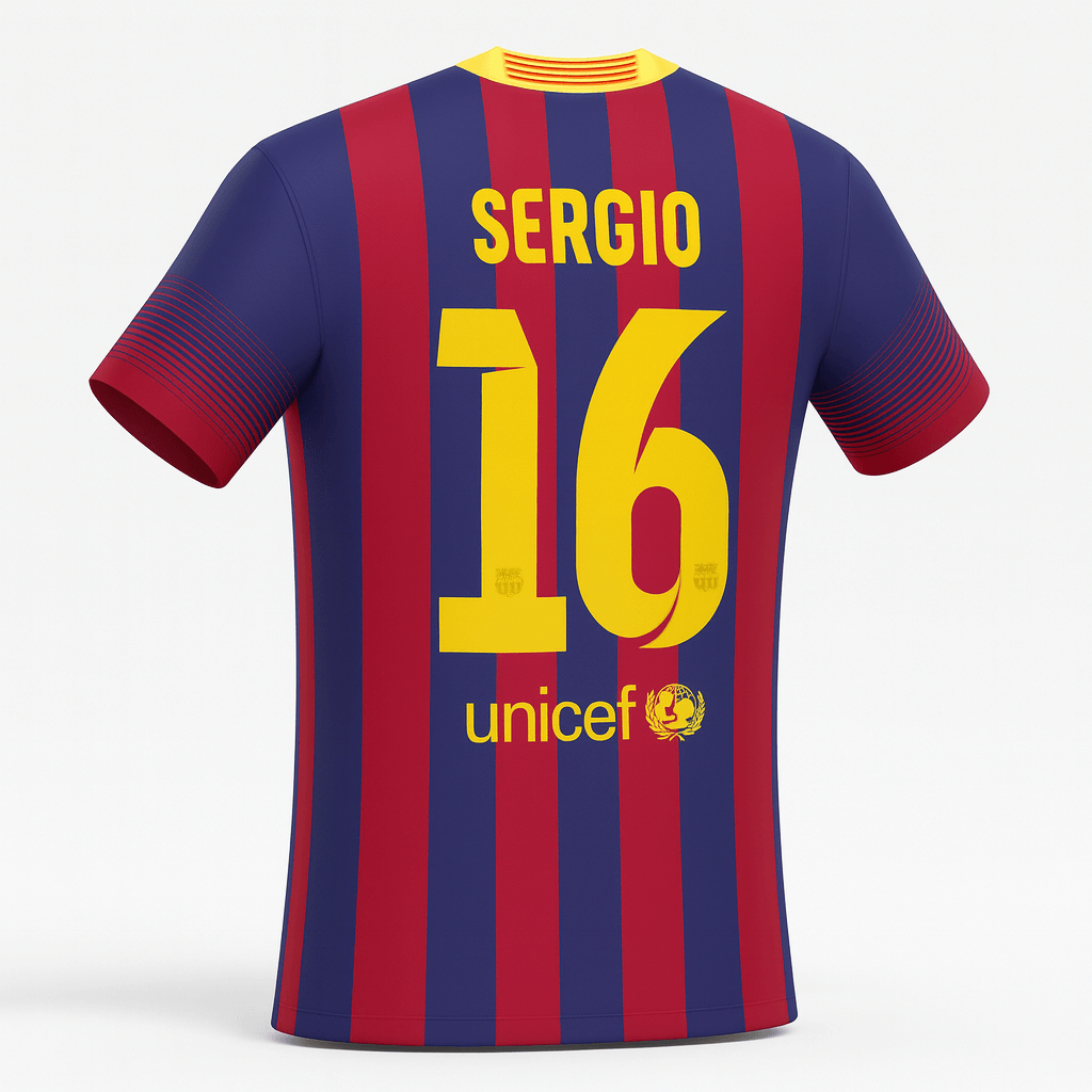 2013–14 Barcelona Home Busquets #16