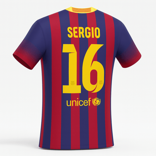 2013–14 Barcelona Home Busquets #16