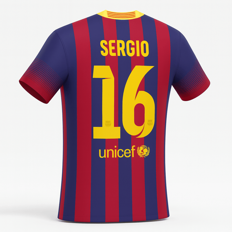 2013–14 Barcelona Home Busquets #16