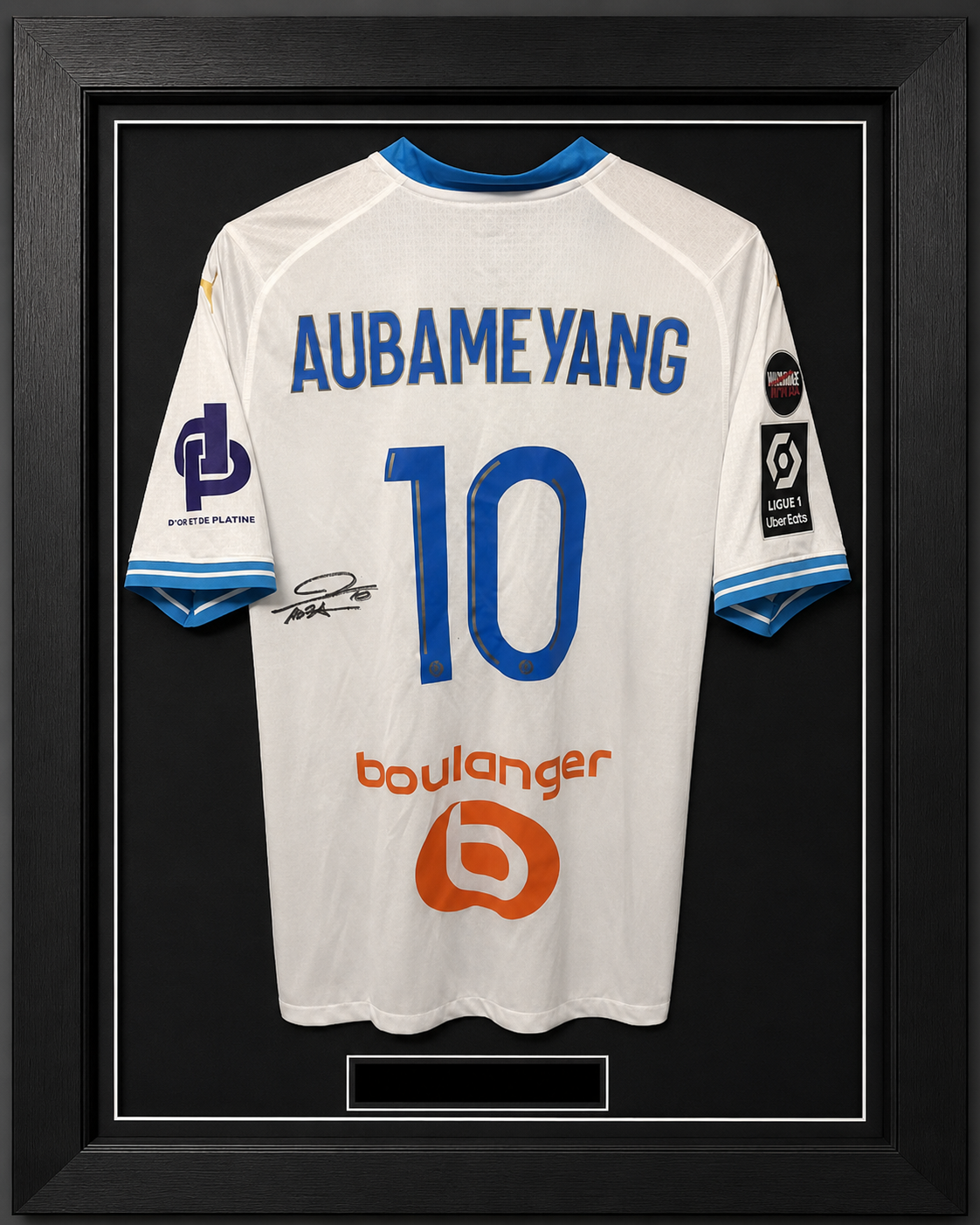 Aubameyang #10 Marseille 23-24 Signature Jersey